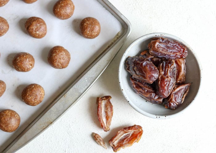 dates pitted with energy balls