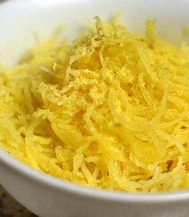 Spaghetti squash in bowl