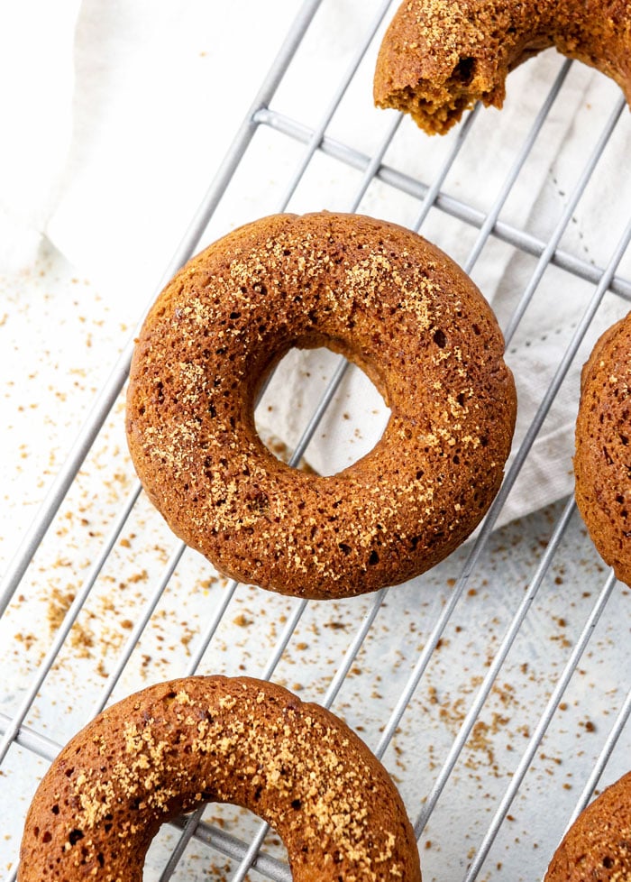 Gluten-free baked pumpkin donuts