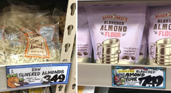 blanched almonds vs almond flour