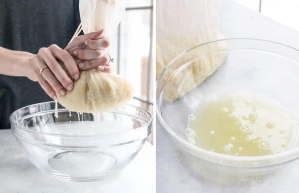 wring out moisture from cauliflower