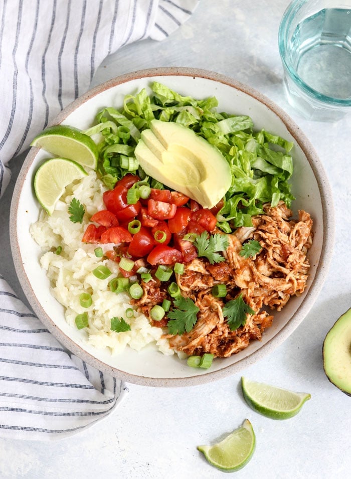 low carb instant pot burrito bowl