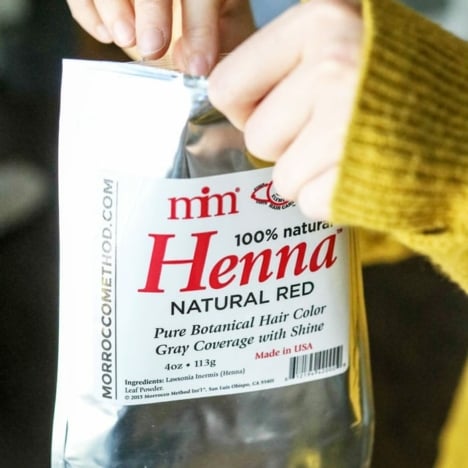 red henna hair dye