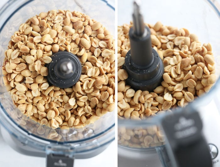 peanuts in food processor