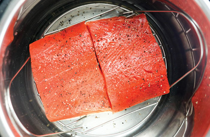 fresh or frozen salmon in the instant pot